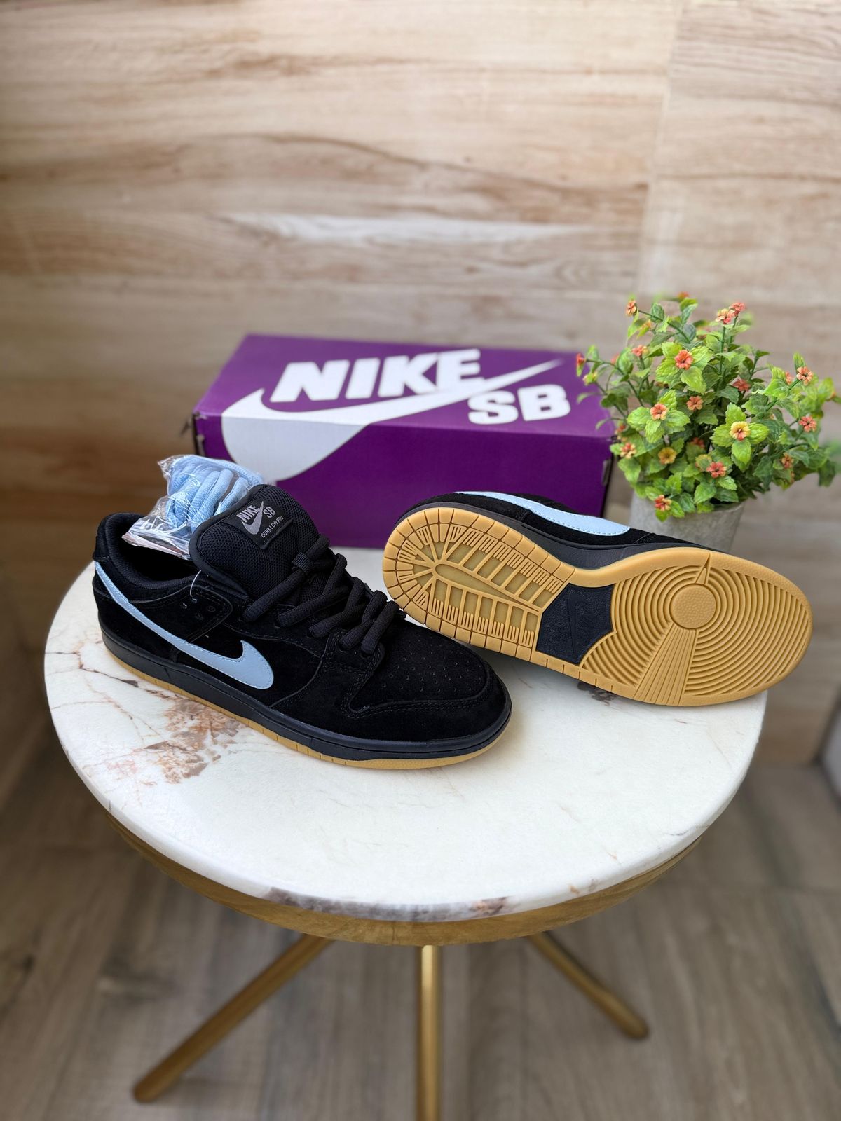 NIKE SB DUNK LOW FOG BLACK GUM